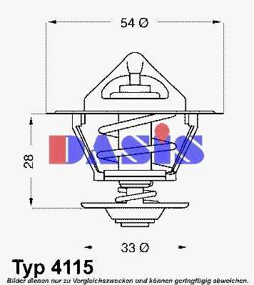 AKS DASIS Термостат, охлаждающая жидкость 750507N